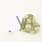 Carnet Modèle floral Wm Morris Ajouter un nom (Intérieur)