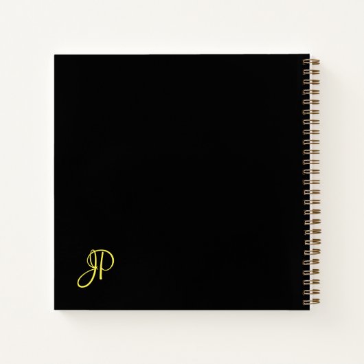 Carnet Modèle initial du script Gold personnalisé (Dos)