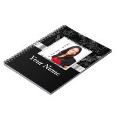 Carnet Modèle instagram baroque noir (Côté gauche)