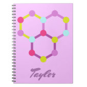 Carnet Modèle moléculaire coloré (Devant)