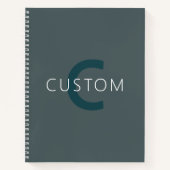 Carnet Modèle monographique élégant et personnalisable (Devant)