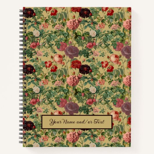 Carnet Modèle Roses Anciennes (Devant)