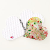 Carnet Modèle tendance moderne Abstrait rose rouge jaune (Intérieur)