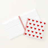 Carnet Modèle vectoriel d'origami à cœur d'amour (Intérieur)