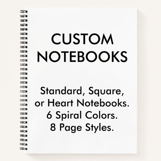 Carnet Modèle vierge du bloc-notes graphique personnalisé (Devant)