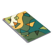 Carnet Modèle vintage abstrait dessiné à la main (Côté Droit)