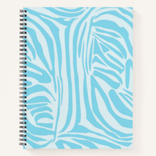 Carnet Modèle Zèbre Bleu