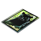 Carnet Modèles Big Cat : Panthère noire teintée verte (Côté gauche)