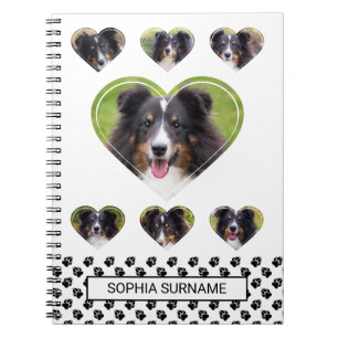 Carnet Modèles de photo de l'animal de compagnie en forme