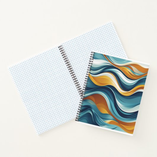 Carnet modèles fluides dans les vagues (Intérieur)