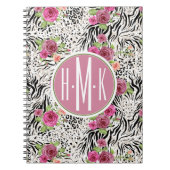 Carnet Modelez avec le monogramme des posters de animaux (Devant)