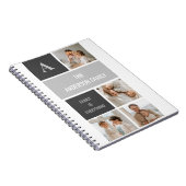 Carnet Moden 3Collage Photo & Grey Meilleur Cadeau Famili (Côté Droit)