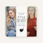 Carnet Modern 2 Photo In Love Mémoire Invité (Devant)