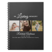 Carnet Modern 3 Photo Collage Memorial Invité (Devant)