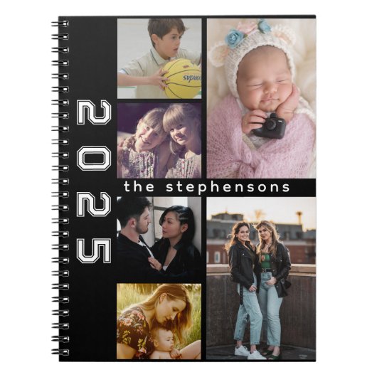 Carnet Modern 6 Photo Collage Personalized (Devant)