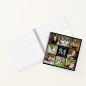 Carnet Modern 8 Photo Collage Diplôme GuestBook (Intérieur)