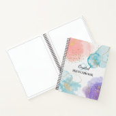Carnet Modern Abstract Art Pastel Monogram Sketchbook (Intérieur)
