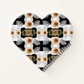 Carnet Modern abstract floral art (Dos)