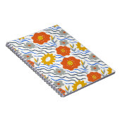 Carnet Modern Abstract Flowers Boho Wavy (Côté Droit)
