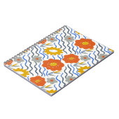 Carnet Modern Abstract Flowers Boho Wavy (Côté gauche)