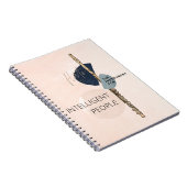 Carnet Modern Abstract Flute Quote Blush Pink & Navy (Côté Droit)