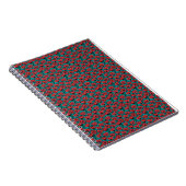Carnet Modern Abstract Red Poppy Floral Pattern (Côté Droit)