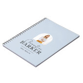 Carnet Modern baby blue arch photo Business Branding (Côté gauche)