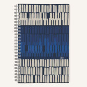 Carnet Modern Blue Abstract Geometric (Recto)