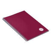 Carnet Modern Burgundy Monogram (Côté Droit)