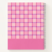 Carnet Modern Checker Pink Purple Personalized (Dos)