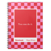 Carnet Modern Checkerboard Block Quote Classic (Devant)