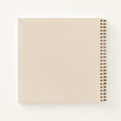 Carnet Modern Chic Elegant Sandy Beige Wedding Guest Book (Dos)