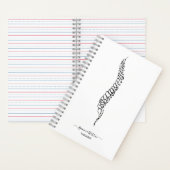 Carnet Modern Chiropractor Spine Massage Therapist Doctor (À l'intérieur)