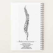 Carnet Modern Chiropractor Spine Massage Therapist Doctor (Verso)