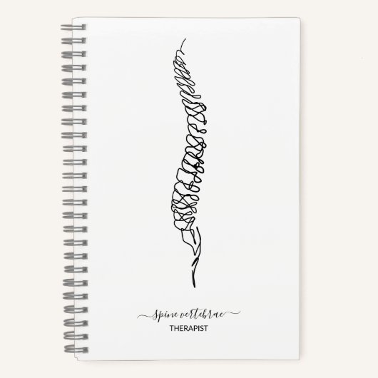 Carnet Modern Chiropractor Spine Massage Therapist Doctor (Recto)
