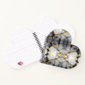 Carnet Modern Cracked Gold White & black marble (Intérieur)