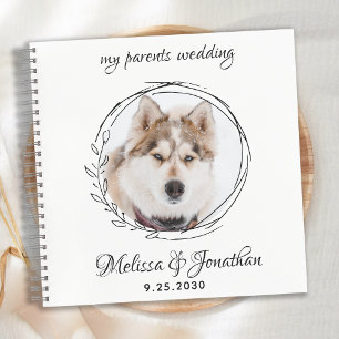 Carnet Modern Custom Photo Pet Wedding Guest Book