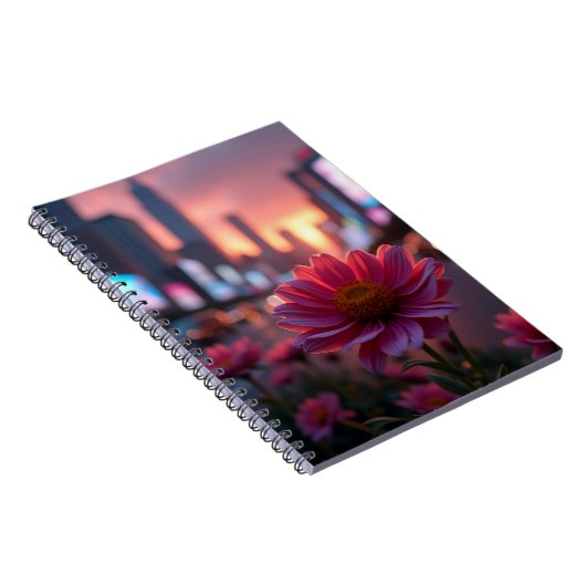 Carnet Modern Dusk Daisies (Côté Droit)