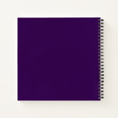 Carnet Modern Elegant Fun Typography Purple (Dos)