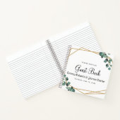 Carnet Modern Greenery Minimalist Guest Book (Intérieur)