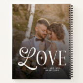 Carnet Modern Love Custom Wedding 2 Photos Couples (Dos)