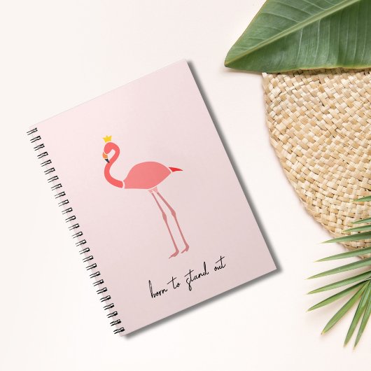 Carnet Modern Minimal Pink Flamingo