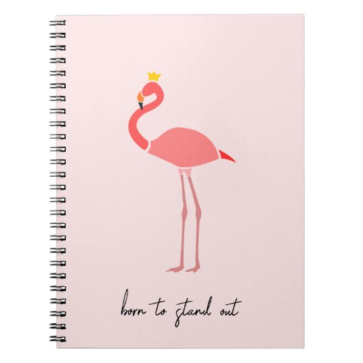 Carnet Modern Minimal Pink Flamingo (Devant)