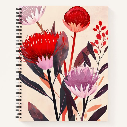 Carnet Modern Minimalist Boho Floral Botanical (Devant)
