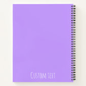 Carnet Modern Minimalist Line Art Lavender Purple Wavy (Dos)