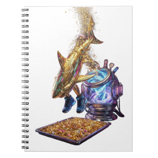Carnet Modern Minimalist Luxury Cyber Shark - Neon Aesthe