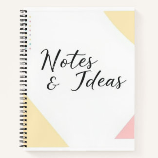 Carnet "Modern Minimalist Notes & Ideas Carnet"