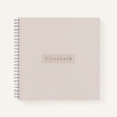 Carnet Modern Name Notebook (Devant)