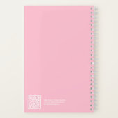 Carnet Modern Pale Pink Floral Pattern Swatch Small (Verso)
