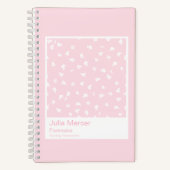 Carnet Modern Pale Pink Floral Pattern Swatch Small (Recto)